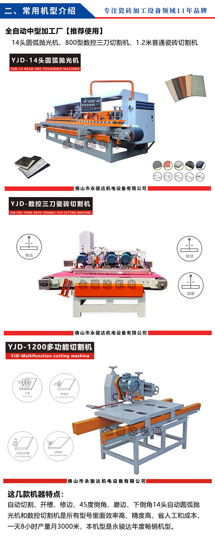 新開辦瓷磚加工廠需要哪些設備？